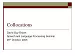 Collocations - slide 1
