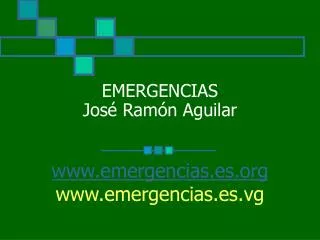 emergencias jos ram n aguilar