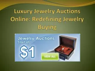 all about jewelry auctions