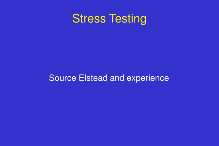 stress testing