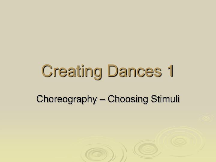 creating dances 1