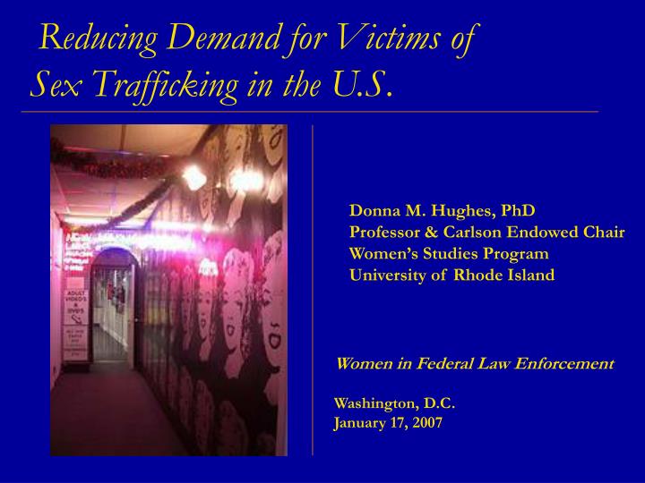 reducing demand for victims of sex trafficking in the u s