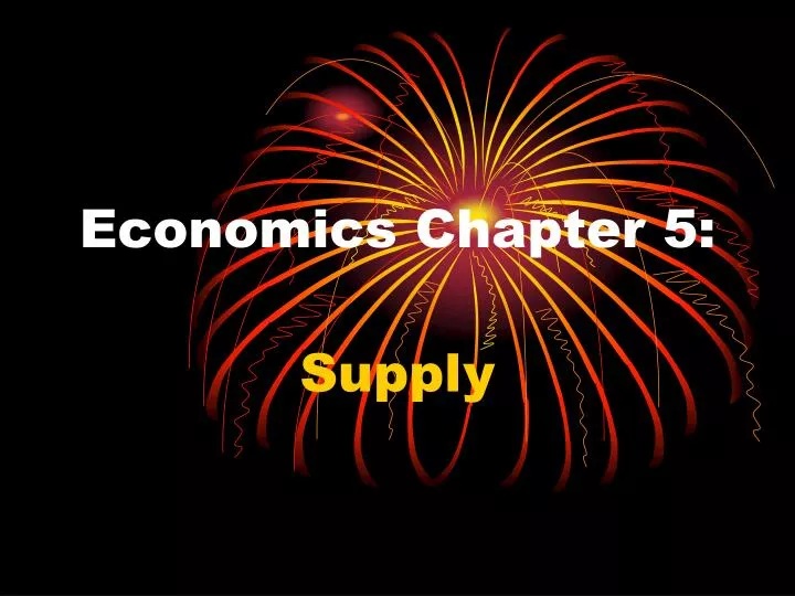 economics chapter 5