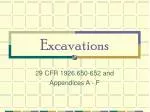 Excavations - slide 1