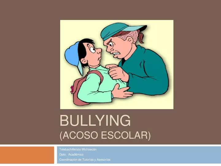 bullying acoso escolar