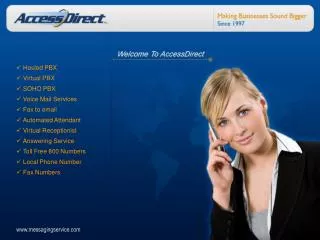 affordable hosted pbx services - accessdirect