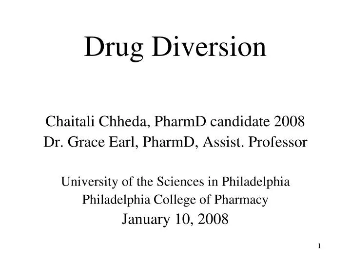 drug diversion