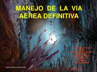 manejo de la via aerea definitiva