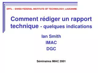 comment r diger un rapport technique quelques indications