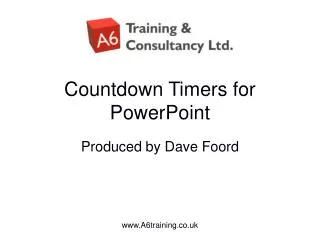 Countdown Timers for PowerPoint