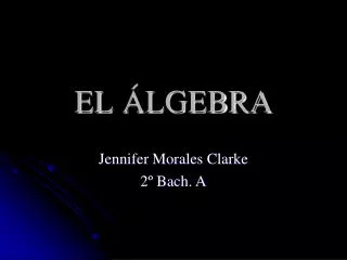 el lgebra