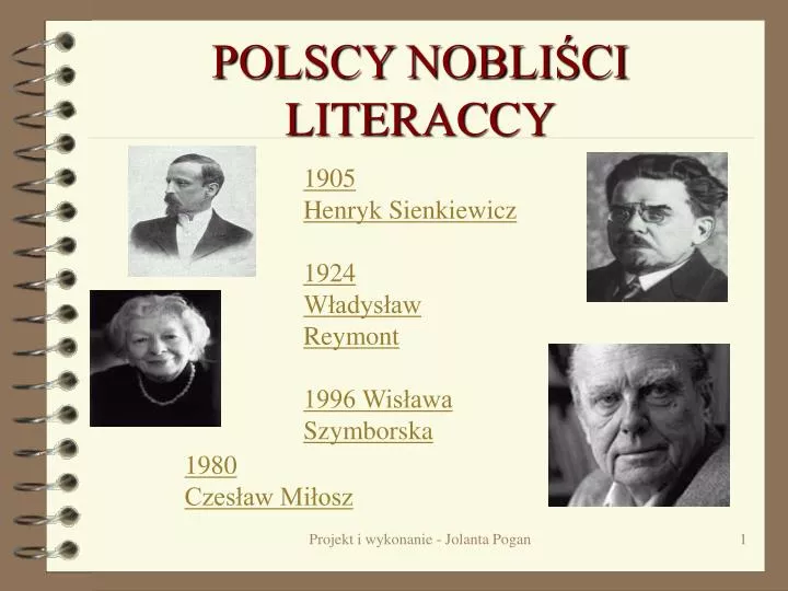 polscy nobli ci literaccy