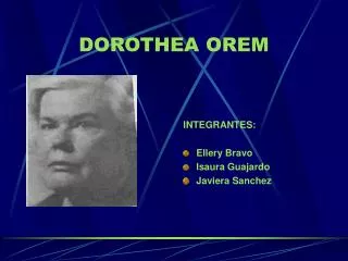 dorothea orem