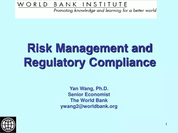 risk management and regulatory compliance