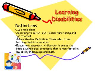 Learning Disabilities