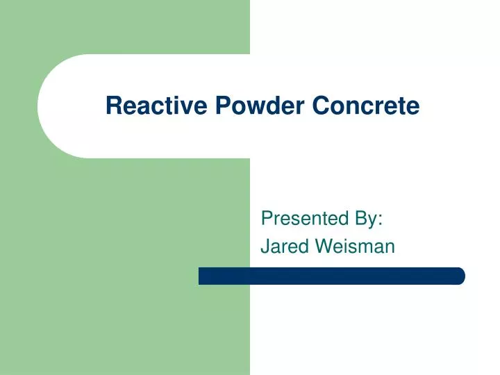 reactive powder concrete
