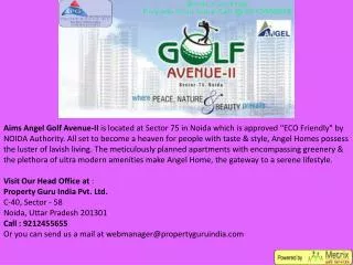 aims angel golf avenue 2, angel golf avenue 2 noida, angel golf avenue price list
