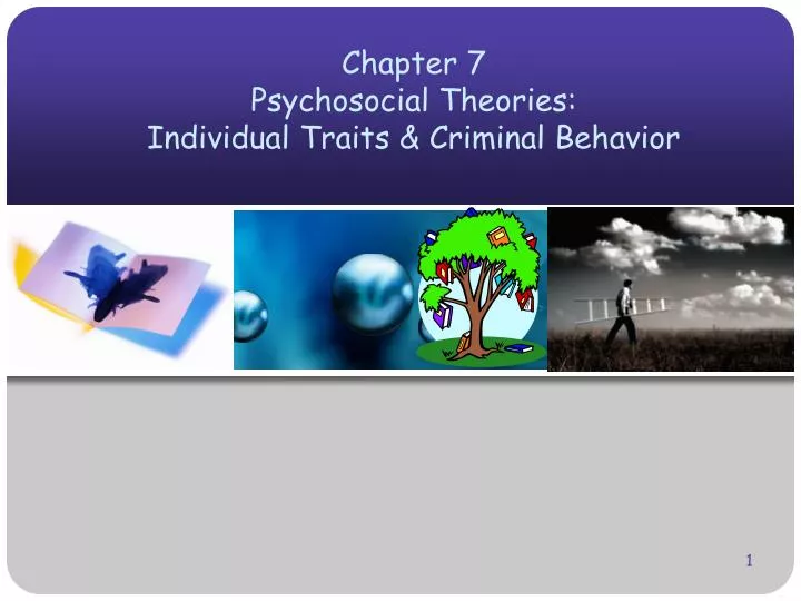 chapter 7 psychosocial theories individual traits criminal behavior