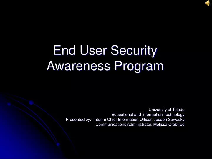 end user security awareness program