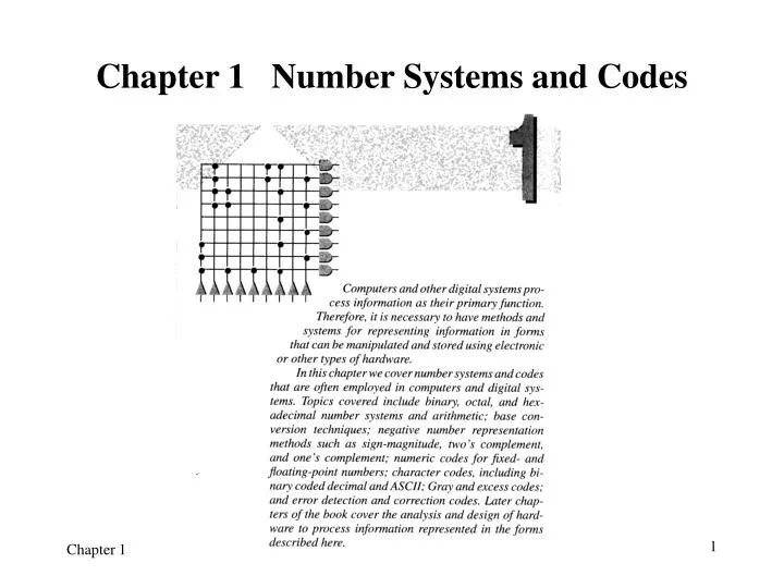 chapter 1 number systems and codes