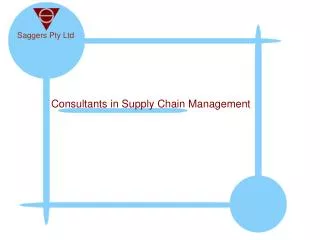 Consultants in Supply Chain Management