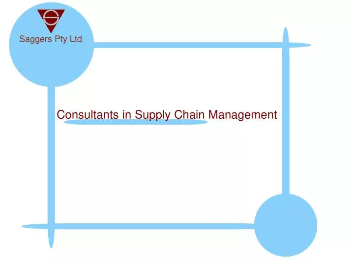 consultants in supply chain management