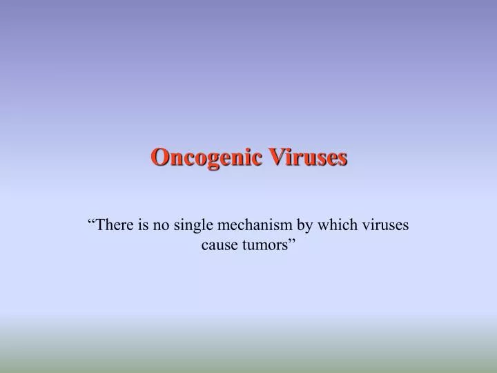 oncogenic viruses