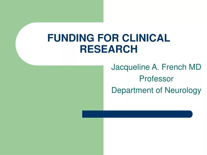 funding for clinical research