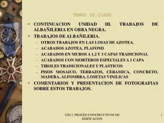 temas de clase