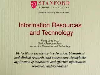 Information Resources and Technology