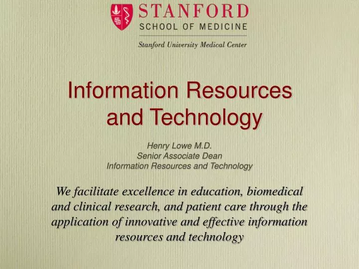 information resources and technology