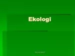 Ekologi - slide 1