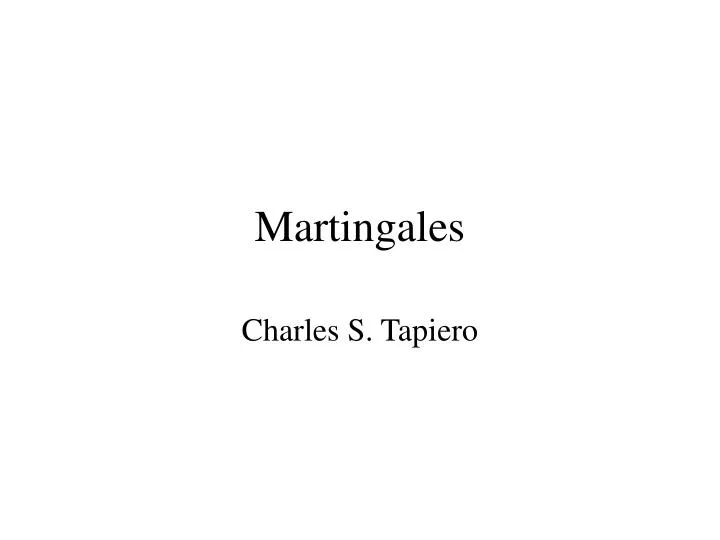 martingales