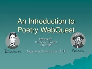 An Introduction to Poetry WebQuest