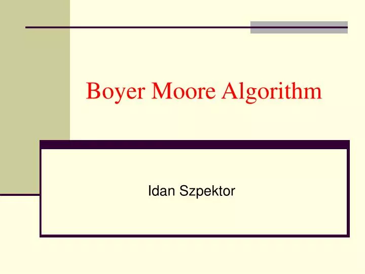 boyer moore algorithm
