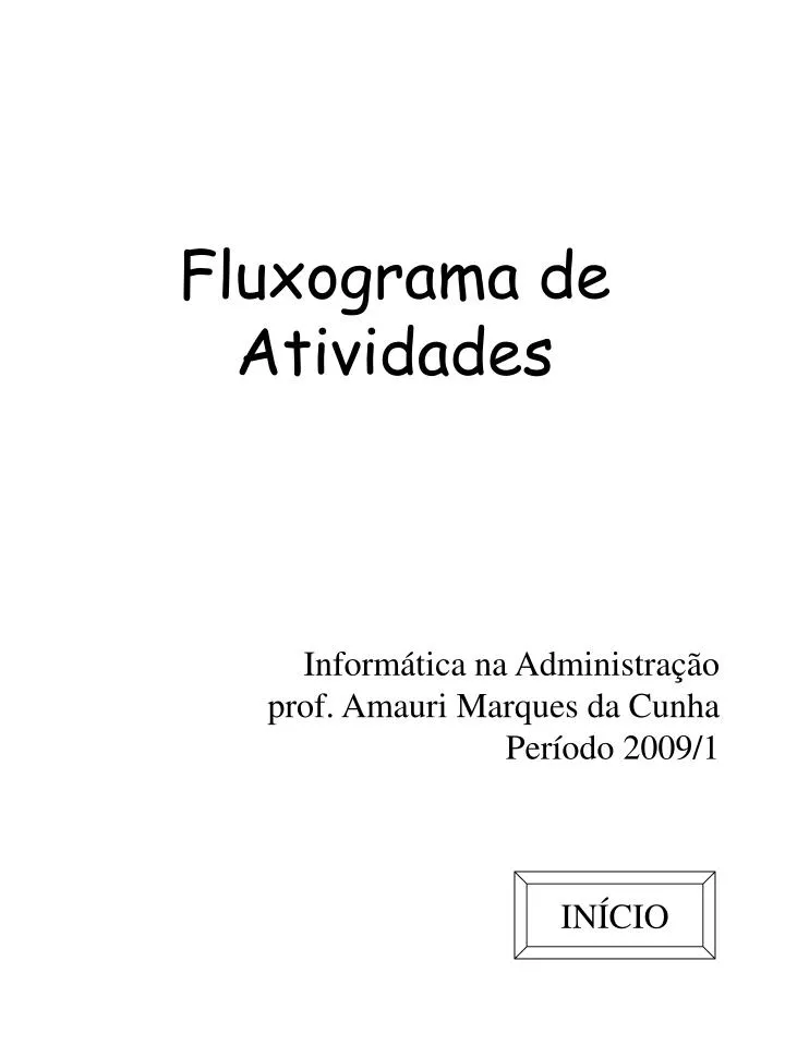 fluxograma de atividades