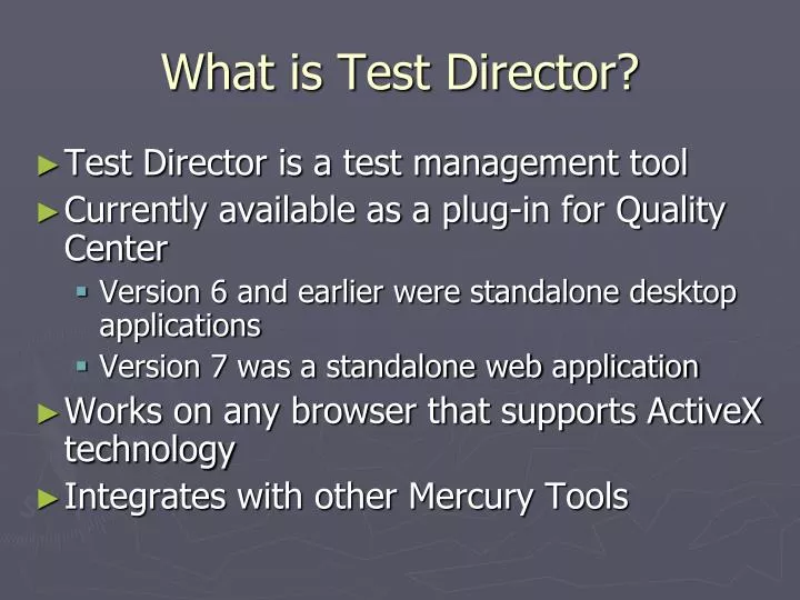 what is test director