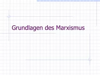 grundlagen des marxismus