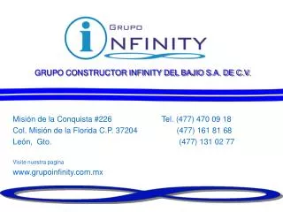 grupo constructor infinity del bajio s a de c v