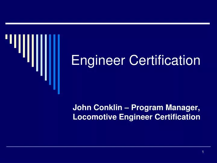 engineer certification