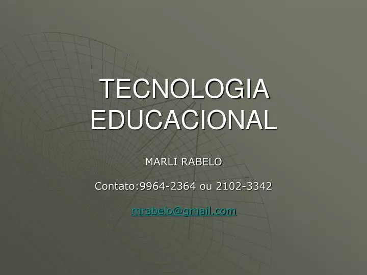tecnologia educacional