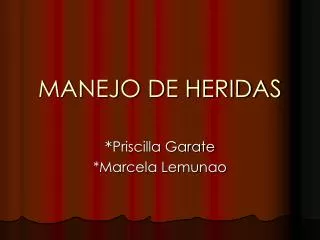 manejo de heridas