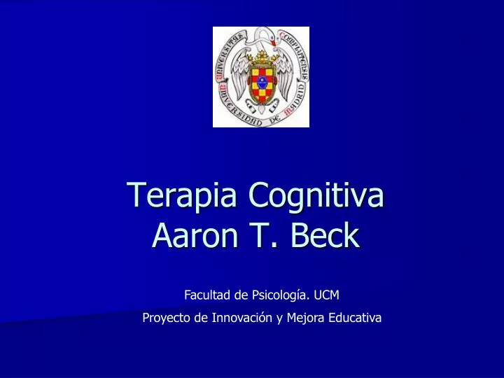 terapia cognitiva aaron t beck