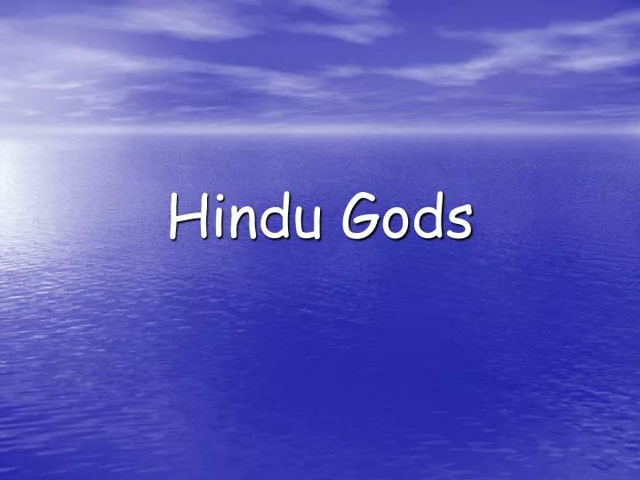 hindu gods