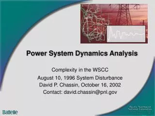 Power System Dynamics Analysis