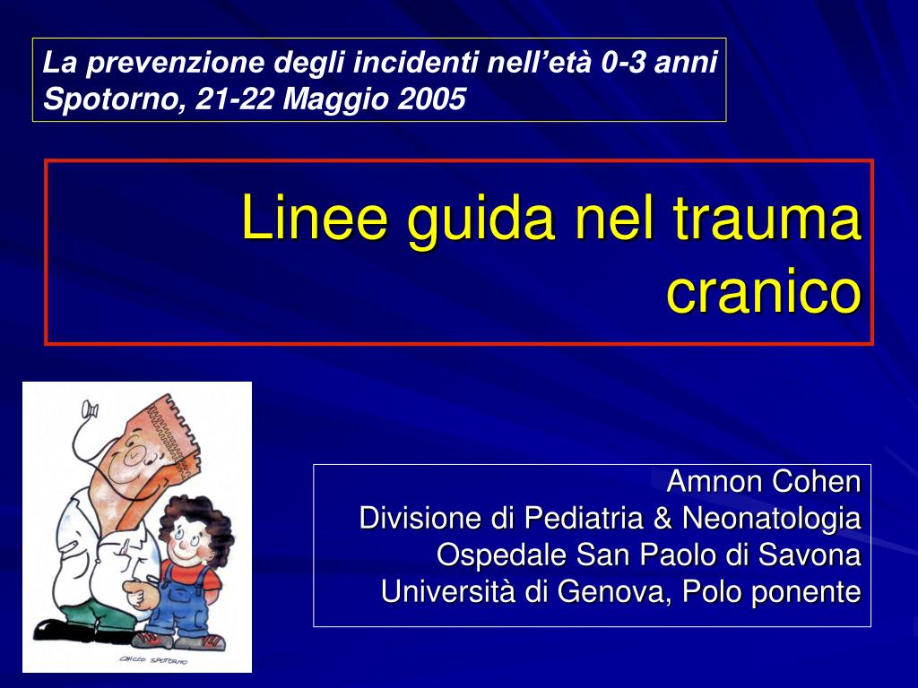 PPT - Linee guida nel trauma cranico PowerPoint Presentation, free ...