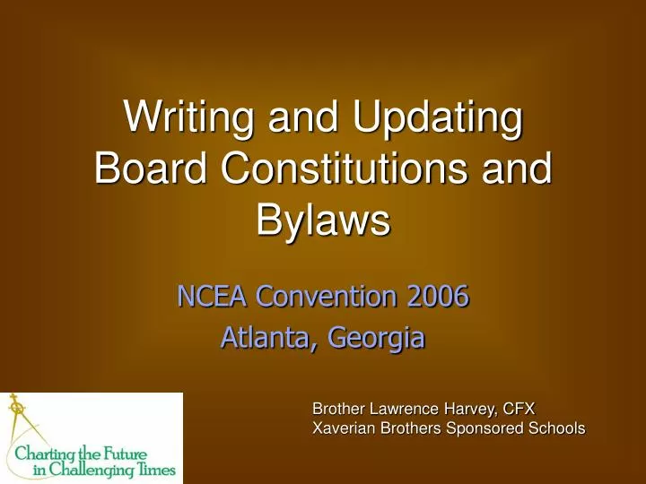 writing and updating board constitutions and bylaws