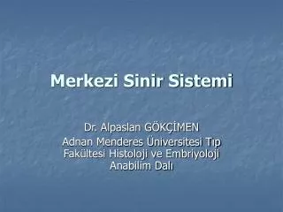 merkezi sinir sistemi