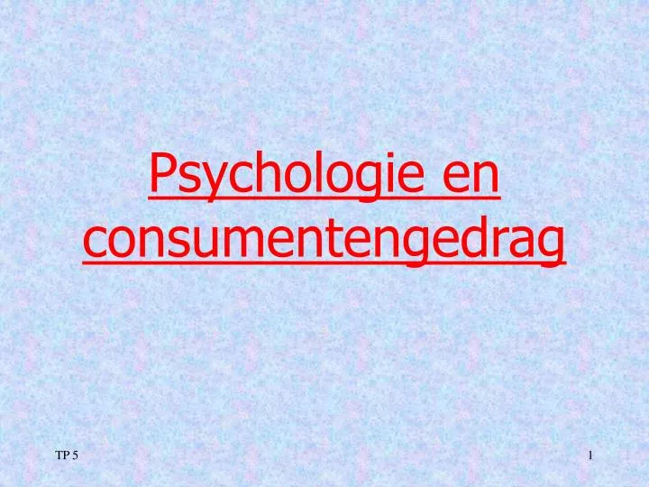 psychologie en consumentengedrag