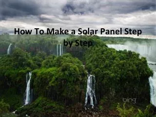 how to build solar panels!